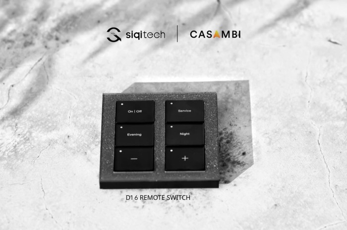 Công tắc điều khiển 6 phím không dây Casambi Siqitech D1-CB01 (5)