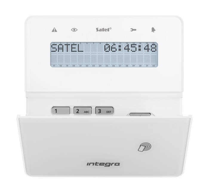Thao tác trên bàn phím an ninh Satel khá dễ sử dụng