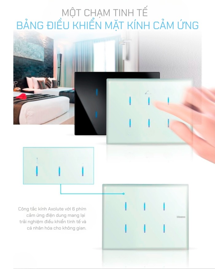 Công tắc KNX Bticino Axolute HS4657M3KNX