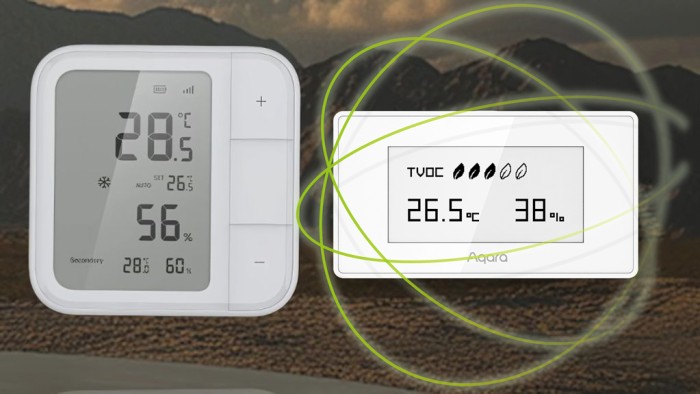 Cảm biến nhiệt độ và độ ẩm W100 Matter Aqara 4