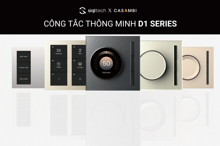 Công tắc điều khiển 6 phím không dây Casambi Siqitech D1-CB01 (4)