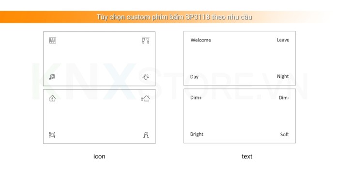 Công tắc điều khiển 8 phím tiêu chuẩn DALI 2