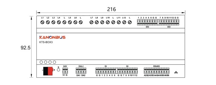 Bộ điều khiển KNX host Kanonbus - KTS-BOX3 (3)