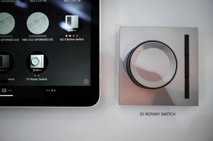 Công tắc điều khiển xoay 3 phím bấm Casambi D1 Siqitech XD1PN1L (4)