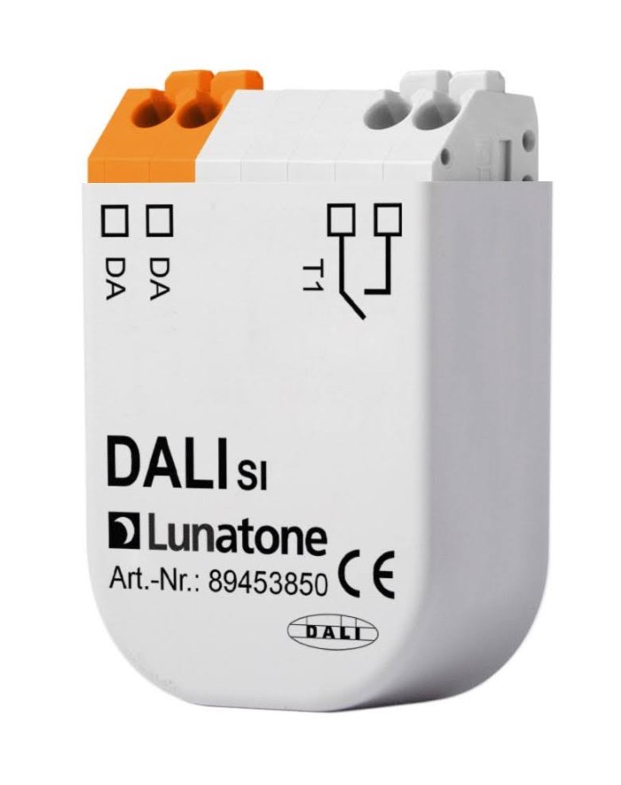 Bộ giao tiếp KNX với DALI Lunatone cho phép kết nối và điều khiển các thiết bị chiếu sáng sử dụng giao thức DALI thông qua hệ thống KNX