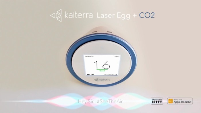 Cảm biến chất lượng không khí Apple Homekit Kaiterra Laser Egg + CO2(3)