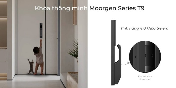 Khóa cửa thông minh vân tay tĩnh mạch T9 Moorgen(5)