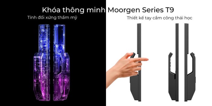 Khóa cửa thông minh vân tay tĩnh mạch T9 Moorgen(6)