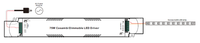 LED Driver CV Casambi 75W 24VDC 1 kênh 1