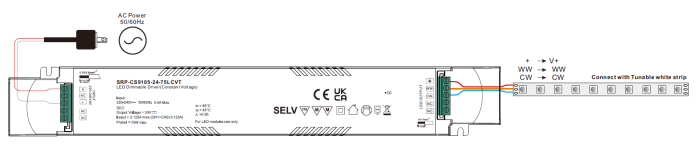 LED Driver CV Casambi 75W 24VDC 2 kênh 1