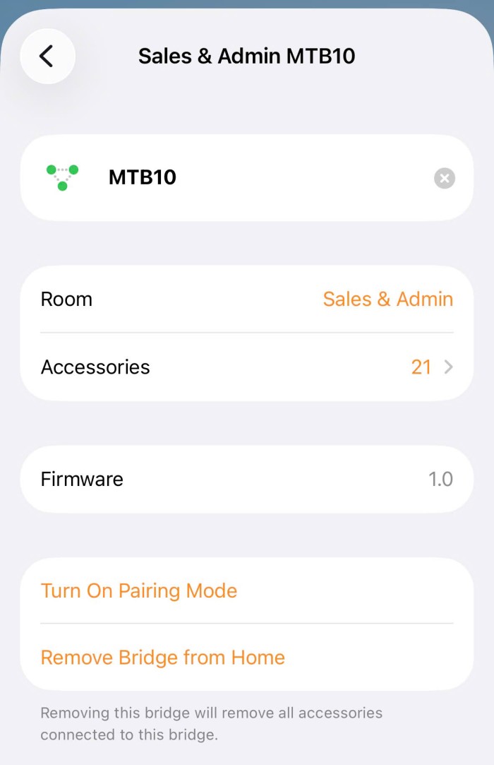 kết nối trên apple home kit