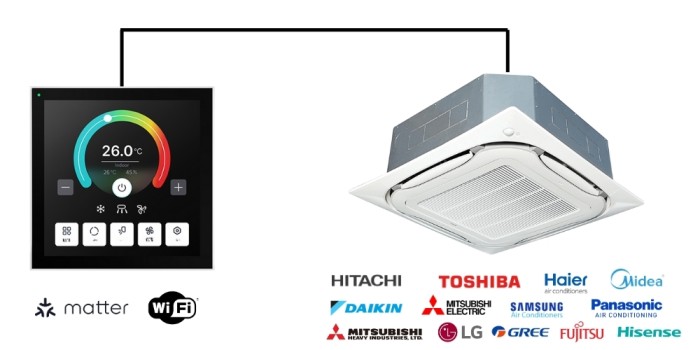 Bảng điều khiển điều hòa thermostat Samsung Matter 1