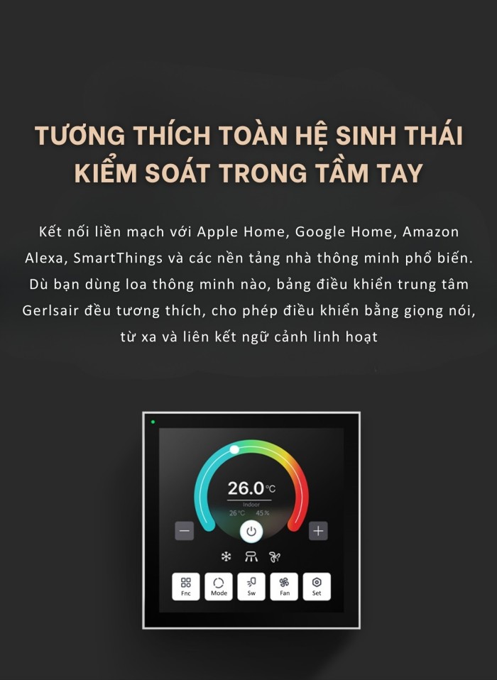Bảng điều khiển thermostat Matter Wifi Panasonic cổng R1R2(2)