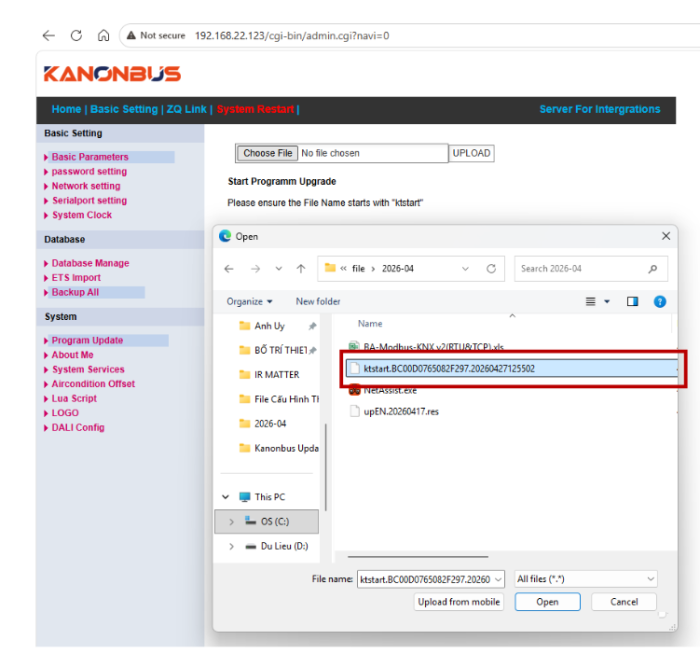 xác nhận tên file