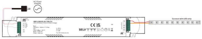 LED Driver CV Casambi 150W 24VDC 1 kênh 1