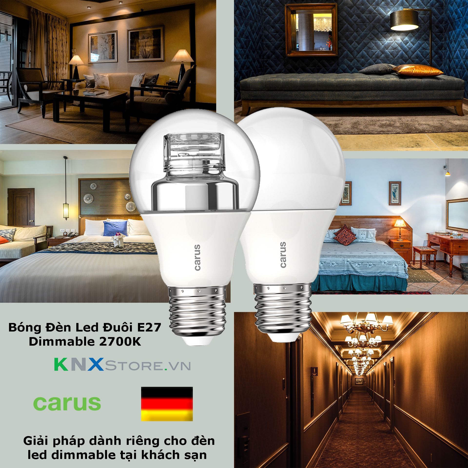 Đèn LED dimmable Carus đa năng