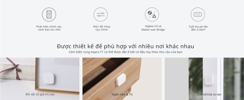 Cảm biến rung T1 Matter Aqara 1