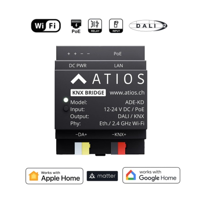 Thiết Bị KNX Bridge Matter Apple Homekit và Google Home, KNX DALI 2.0