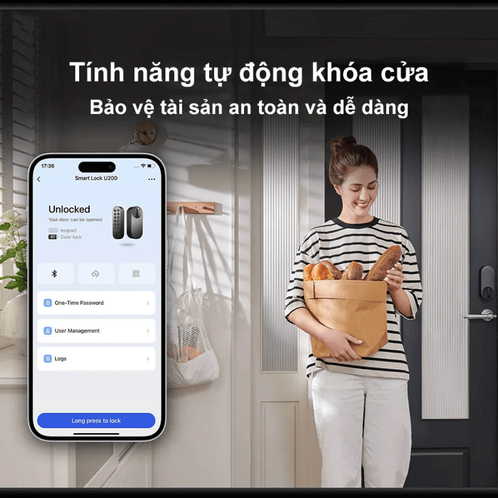 Khóa cửa thông minh U200 Matter Aqara 5